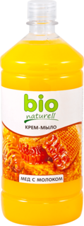 Крем-мыло "Мед с молоком" (запаска) BIO Naturell, 1000 мл Bionaturell