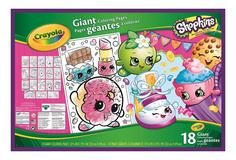 Большая раскраска shopkins Crayola