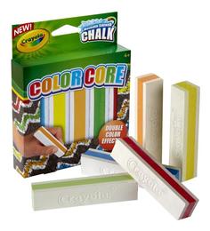 Мел с цветным стержнем для асфальта 5 цветов Crayola