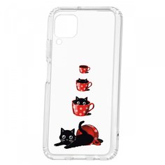Чехол-накладка Huawei P40 Lite Kruche Print Котенок в чашке КruЧЕ