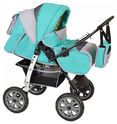 Коляска-трансформер Smile Line ALF I Al 07 Серая, голубая