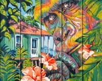 Набор для рисования по номерам по дереву "Горилла" (40x50 см) Flamingo