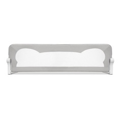Барьер безопасности для кроватки Baby Safe Ушки , 120x66 см, серый