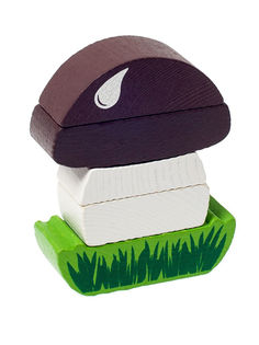 Пирамидка безосевая "Грибок", 5 деталей, арт. 517 Томик