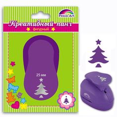 Панч-дырокол одинарный45798 ЕЛОЧКА/25мм Феникс+