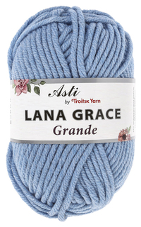 Пряжа из Троицка "Lana Grace Grande", 65 метров, 5 мотков по 100 грамм, цвет: 2820 воздушн Троицкая камвольная фабрика