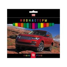 Фломастеры "Джипы", 18 цветов Hatber