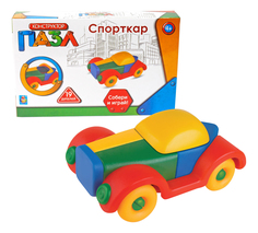 Конструктор-пазл Спорткар 19 деталей 1 TOY