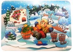 Деревянный пазл Емеля Нескучные игры