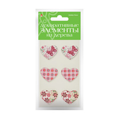 Декор из дерева Сердечки 3 Альт 2-358/12