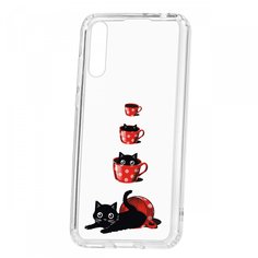 Чехол-накладка Huawei Y8P Kruche Print Котенок в чашке КruЧЕ