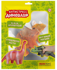 Игрушка-антистресс Трицератопс, 14 см MaxiToys MT-GP0720218