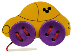 Развивающая игрушка RNToys Шнуровка Машинка