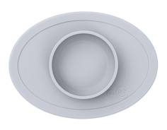 Тарелка с подставкой Ezpz Tiny Bowl , цвет светло-серый