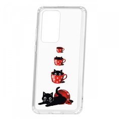 Чехол для Huawei P40 Pro КRUЧЕ Print Котенок в чашке