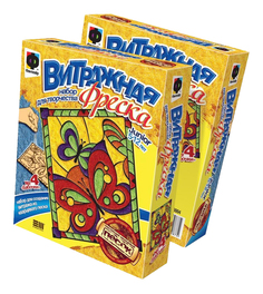 Витражная фреска Фантазер Бабочки 408004