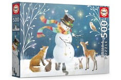 Пазл Снеговик и его друзья. Сара Самерс, 500 деталей Educa