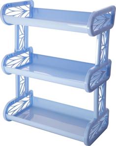 Полка навесная трехсекционная голубой пастельный Bran Q
