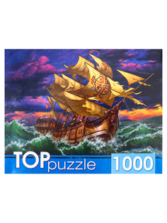 Пазлы Парусник в бушующем море, 1000 элементов Рыжий кот ХТП1000-4150/РК