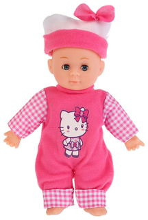 Пупс Карапуз Hello Kitty с мягким телом (закрывает глаза, озвучка), 18 см