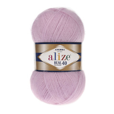 Пряжа Alize "Angora real 40", цвет: 198 темно-розовый, 480 м, 100 грамм (5 мотков) ( 5)