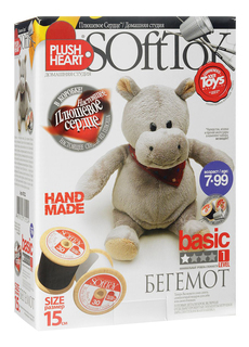 Поделка из плюша Plush Heart Бегемот Фантазер