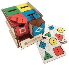 Сортер Сибирские игрушки Умный комодик Простые фигуры