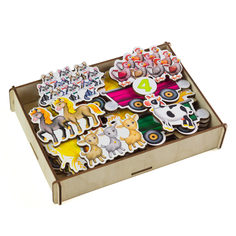 Липучка Трактор с животными Сибирские игрушки