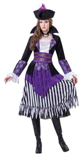 Карнавальный костюм Bristol Пират, цв. черный; фиолетовый р.172