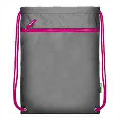 Мешок для обуви SchoolФормат, 38х46 см, серый/розовый