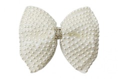 Заколка зажим Bradex "БАНТ ЖЕМЧУЖНЫЙ"