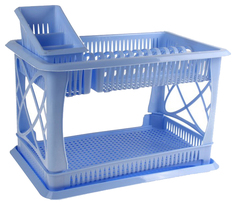 Отдельностоящая сушилка для посуды Plastic Centre ПЦ 1558Г Голубой