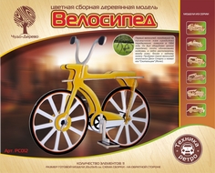 Сборная деревянная модель, цветная Велосипед Чудо Дерево