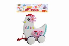 Каталка на веревочке Курочка YAKO Yacco