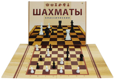Игра настольная. Шахматы классические в большой коробке + поле Рыжий кот