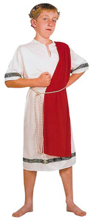 Карнавальный костюм Bristol Римский император, цв. белый р.146
