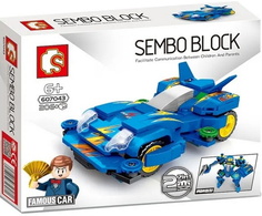 Конструктор Sembo Машинка-трансформер mini 4WD. Гонщик Токичи Микуни Spin Cobra 607041-44