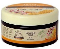 Сахарный скраб Зеленая аптека "Мед и ройбуш" 300 мл