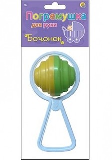Погремушка для руки Бочонок Рыжий кот