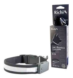 Ошейник для собак RICHI, черный, длина 34 см Ricci