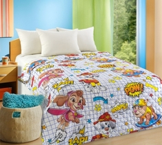 Покрывало стеганое Команда , перкаль, 140х200 см (цвет: разноцветный) Текс Дизайн