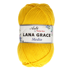 Пряжа из Троицка "Lana Grace Superfine", цвет: 0123 холодный желтый, 610 м, 100 грамм (5 м Троицкая камвольная фабрика