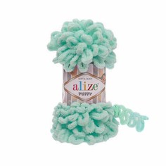 Пряжа Alize Puffy, цвет: 019 светло-бирюзовый, 9,5 м, 100 г (5 мотков) 5 шт.