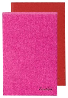 Записная книжка Феникс+ (канцтовары) «Джинс Малиновый + Оранжевый», А5, 160 листов