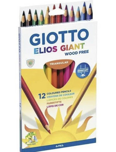 Набор цветных карандашей "Giotto Elios Giant", 12 цветов