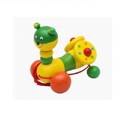 Деревянная игрушка-каталка Веселые ребята Рыжий кот