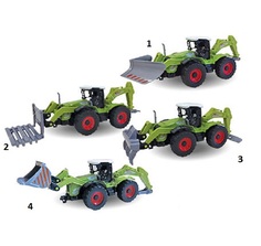 Машинка металлическая "Farm Bulldozer. С навесным оборудованием", 1:48 Autotime