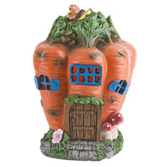 Фигура декоративная для сада "Морковный домик", 14x14x21 см Gloria Garden