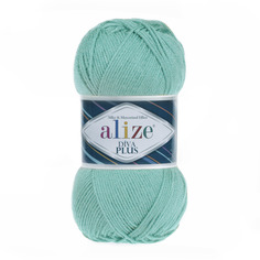 Пряжа Alize "Diva Plus", цвет: 015 небесный, 220 метров, 100 грамм (5 мотков) ( 5)