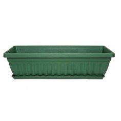 Ящик балконный с поддоном 50см терра, зеленый, мята, мрамор, салатовый, бежевый Либра Костромской пластик